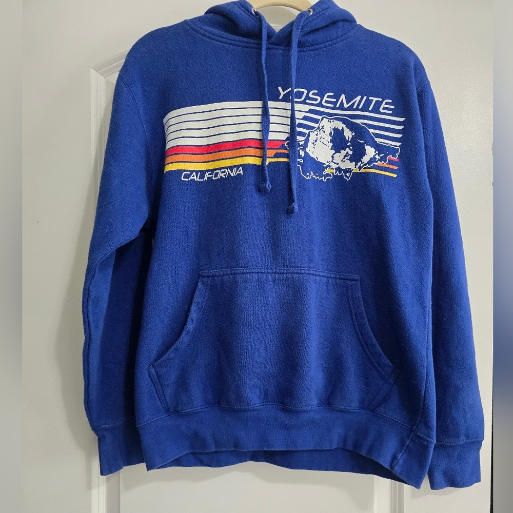 Blue Yosemite National Park Graphic Hoodie